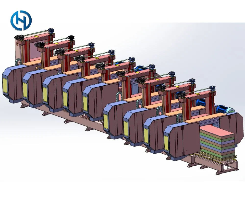 Nine-Head Gantry Horizontal Concrete Cutter