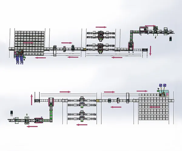 Concrete Block Cutting Line