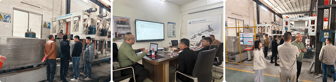 Customers from Wuhan visited Hengde factory to inspect equipment modification plans.